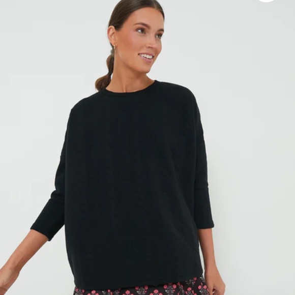 Black Cable Ally Swing Sweatshirt - Picture 1 of 5